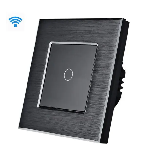 Wise pametni prekidač, 1 taster – aluminijumski panel srebrni - Image 2