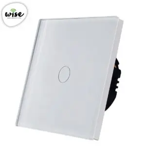 Wise pametni prekidač Wifi + RF, 1 taster - stakleni panel beli