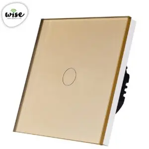 Wise pametni prekidač Wifi + RF, 1 taster - stakleni panel krem