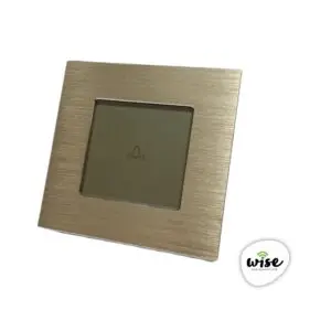 Wise prekidač za zvono - aluminijumski panel krem