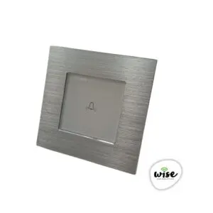 Wise prekidač za zvono - aluminijumski panel srebrni
