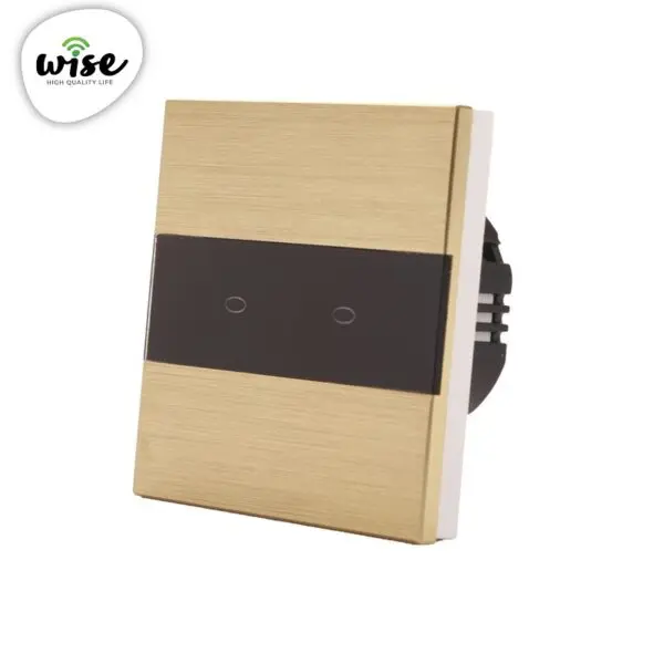 Wise prekidač na dodir 2 tastera aluminijumski panel - Image 2