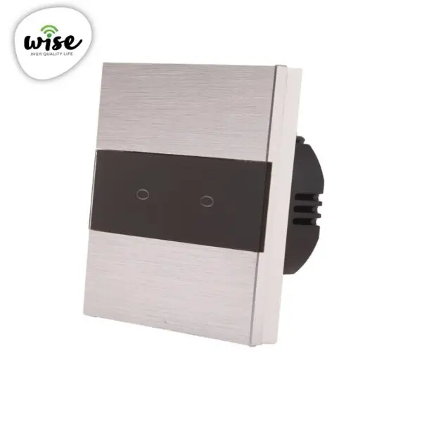 Wise prekidač na dodir 2 tastera aluminijumski panel