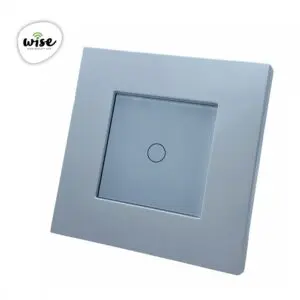 WISE Prekidač na dodir - 1 taster, PVC mat panel beli
