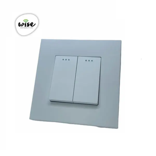 Wise prekidač mehanički, 2 tastera, PVC mat panel - WISE - Image 3