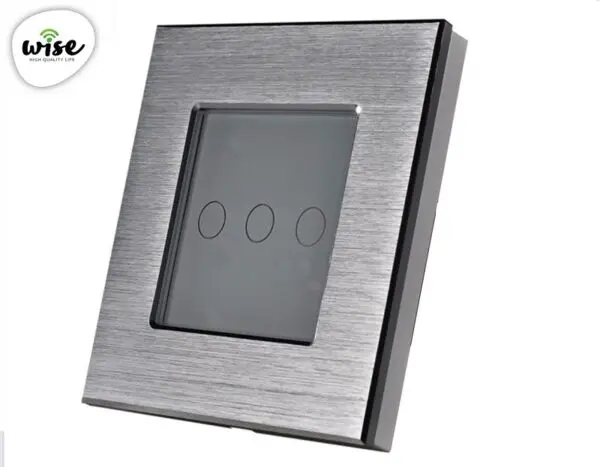 Wise daljinski prekidač - transmiter - 3 tastera - aluminijumski panel