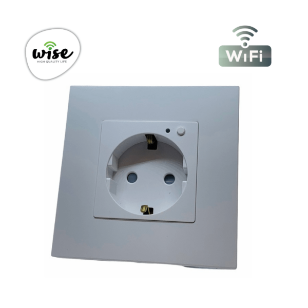 Wise pametna utičnica, ugradna 16a – MAT panel crna/krem - Image 5