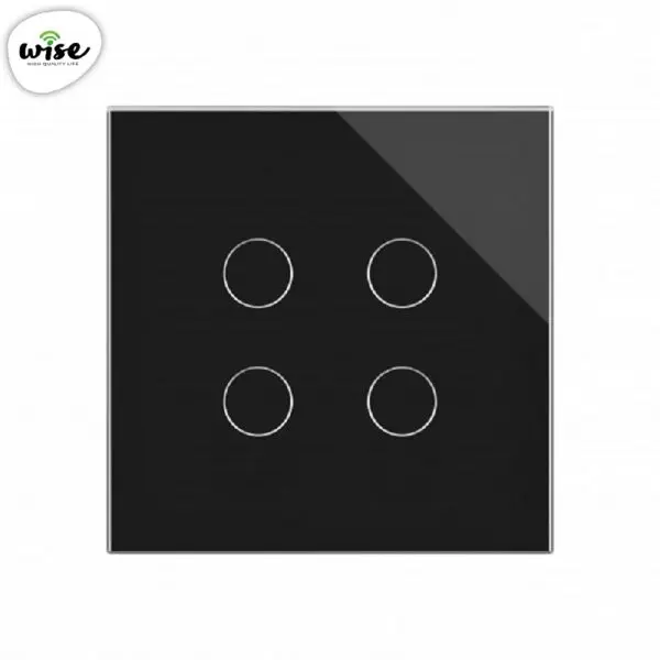 Wise pametni prekidač 4 tastera – stakleni panel krem - Image 3