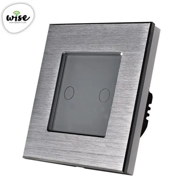 Wise pametni prekidač Wifi + RF, 2 tastera - aluminijumski panel