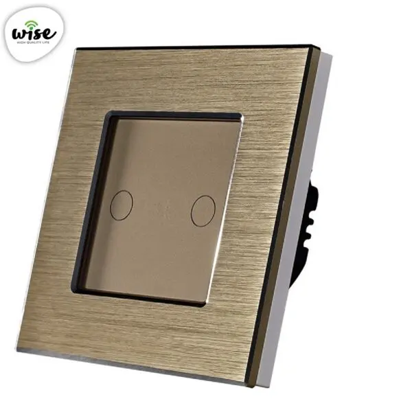 Wise pametni prekidač Wifi + RF, 2 tastera - aluminijumski panel - Image 2