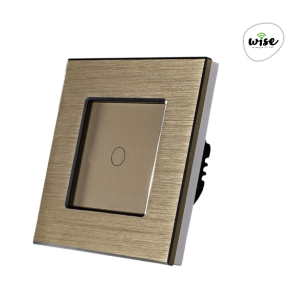 Wise naizmenični prekidač, 1 taster – aluminijumski panel - Image 2