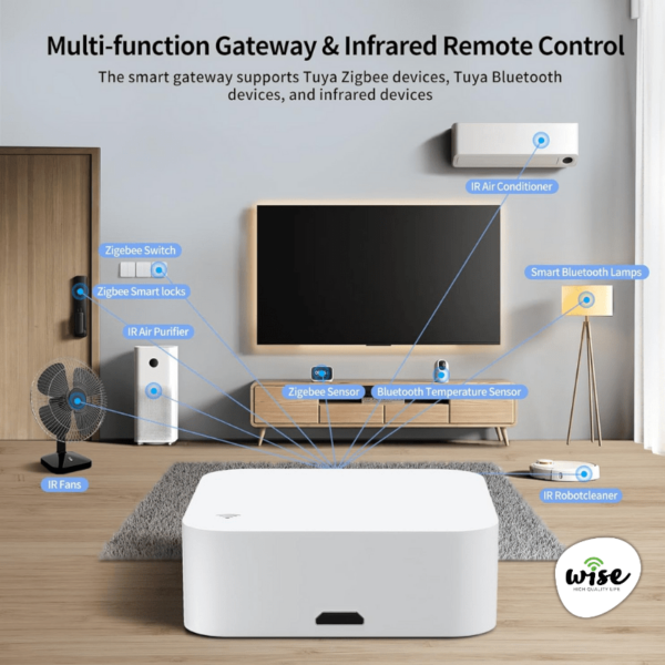 Wise pametni Zigbee+BT Gateway sa IR - Image 6