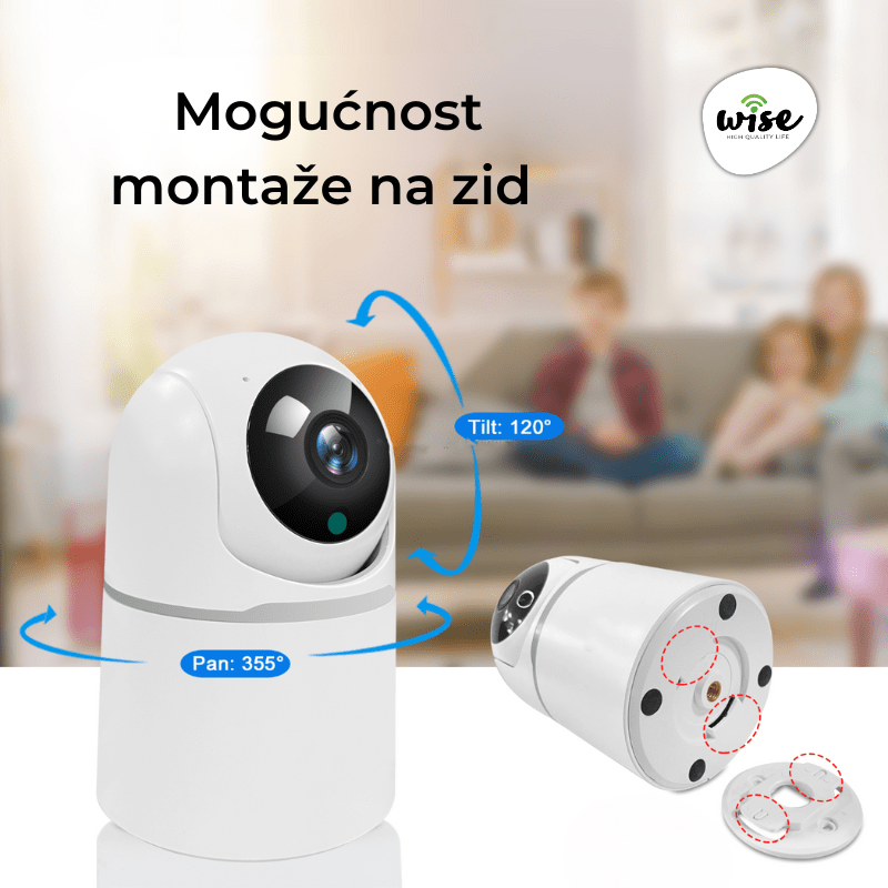 Wise pametna kamera, unutrašnja, 3MP, detekcija pokreta, dvosmerni audio - Slika 2