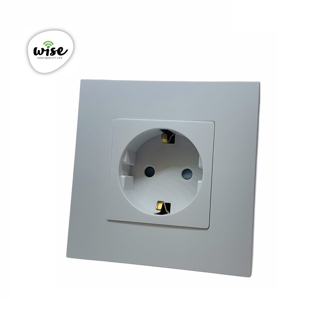 Wise utičnica 16a PVC mat panel beli
